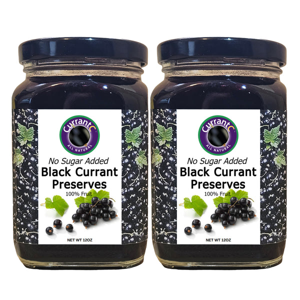 Black Currant Preserves (No Sugar Added) – 2 Pack – Order Now